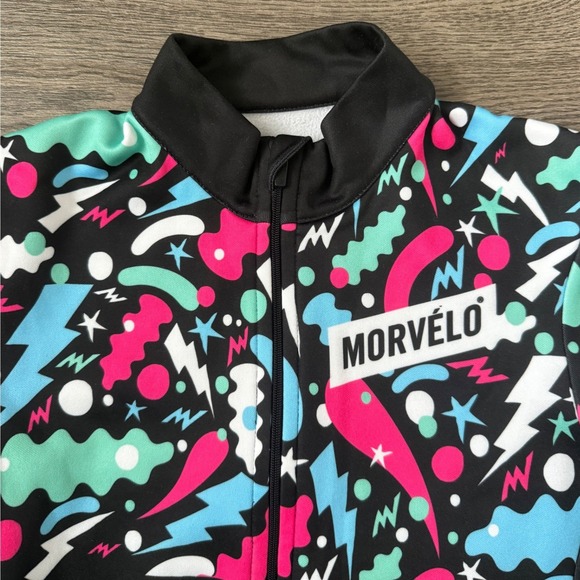 Morvelo Cheech Thermoactive Fleece‎ Lined Long Sleeve Cycling Jersey Full Zip M - Picture 6 of 12